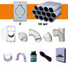 Aspiration 2100 w 3 prises rectangle + flexible on - off