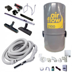 Aspiration 2100 w 3 prises carrée + flexible on - off