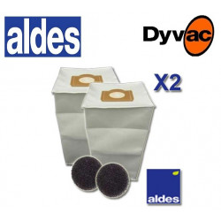 Sacs x2 aldes 30 litres Aspiration centralisée Aldes + filtres