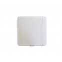 Kit 3 prises carrées blanches avec PVC